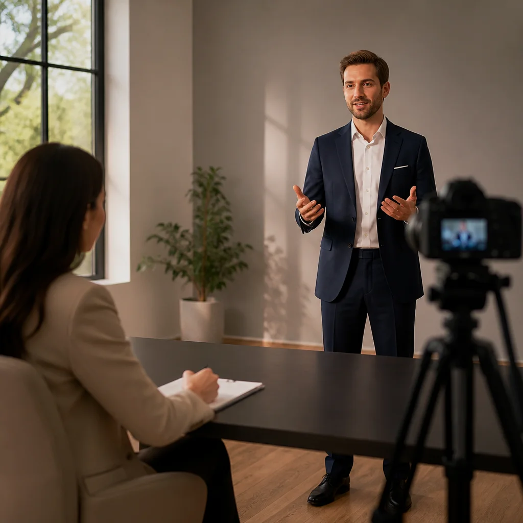 Treinamento de apresentadores de TV no Pitch para Empresas